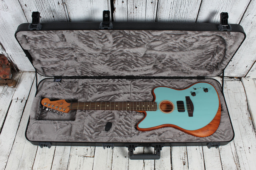 Fender Deluxe Molded Hardshell Case for Jaguar / Jazzmaster Electric Guitar