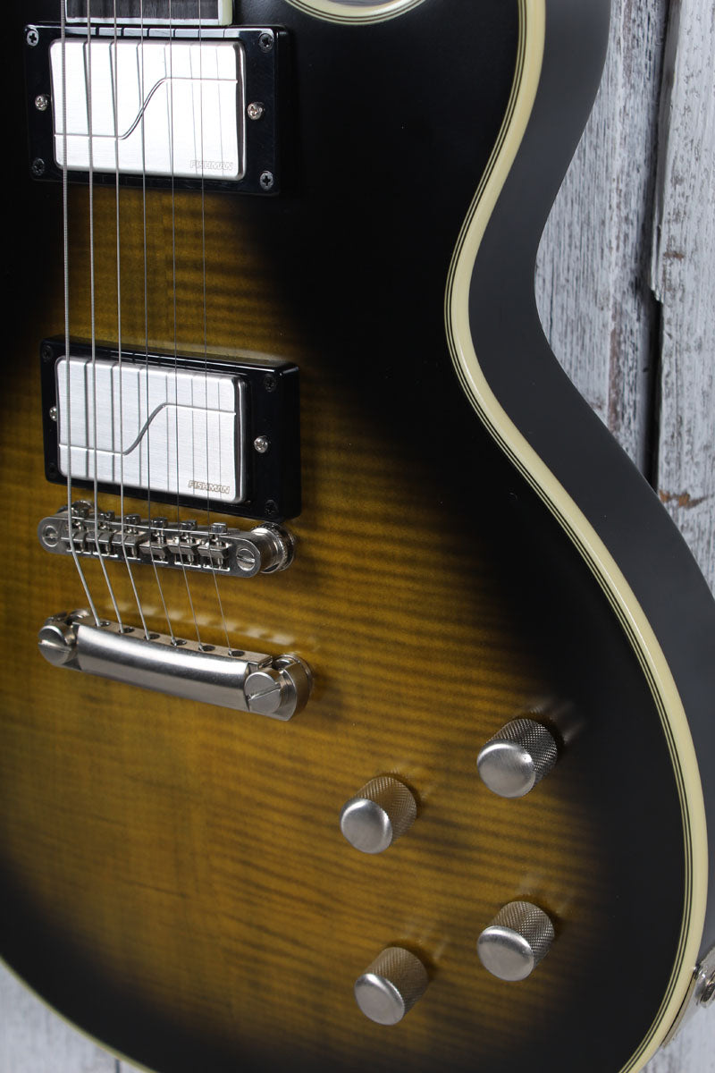 Epiphone 2020 Les Paul Prophecy Electric Guitar Olive Tiger with Hardshell Case