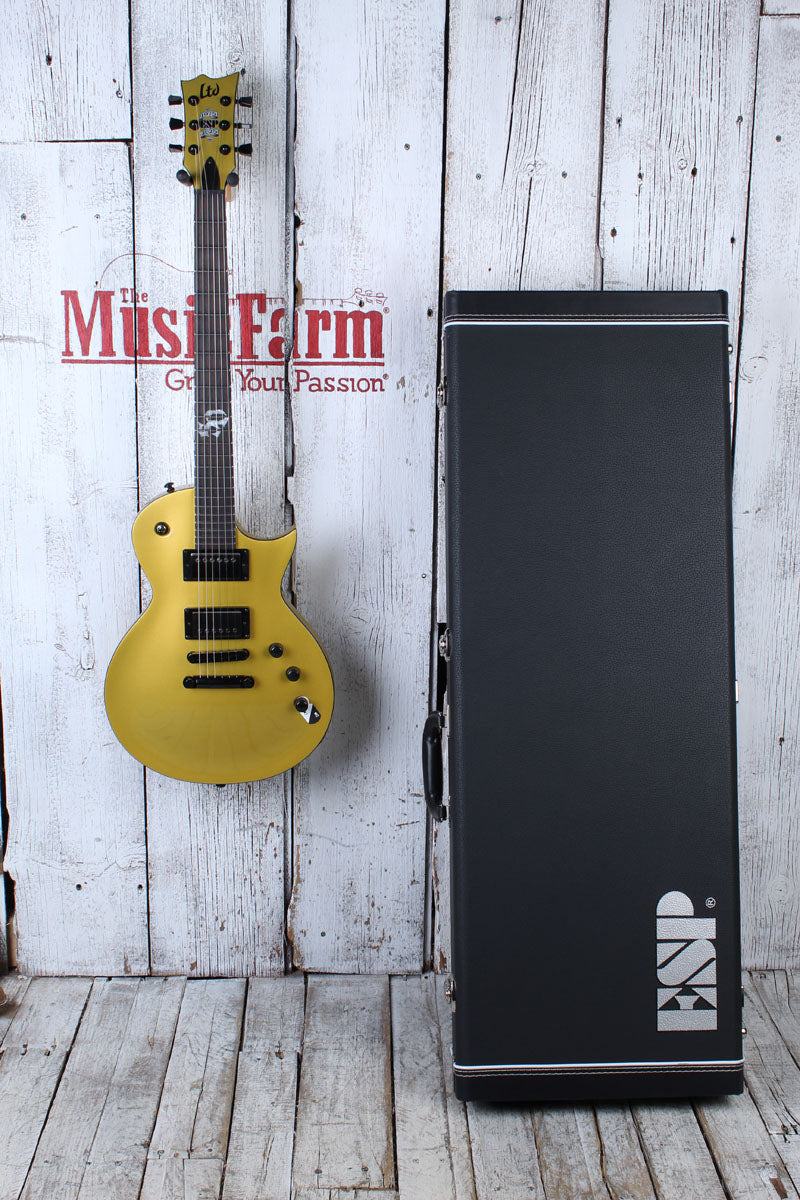 ESP LTD EC-2025 50th Anniversary Electric Guitar Metallic Gold w Hardshell Case Secondary image