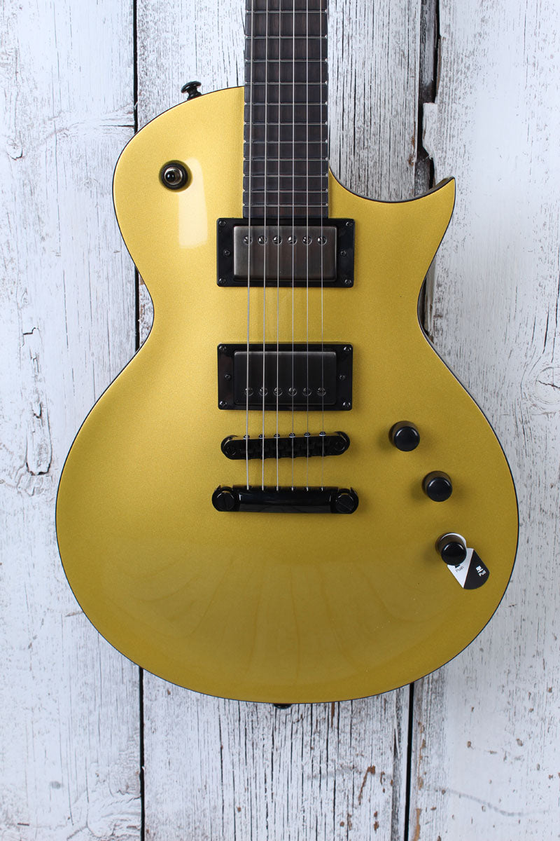 ESP LTD EC-2025 50th Anniversary Electric Guitar Metallic Gold w Hardshell Case Main image