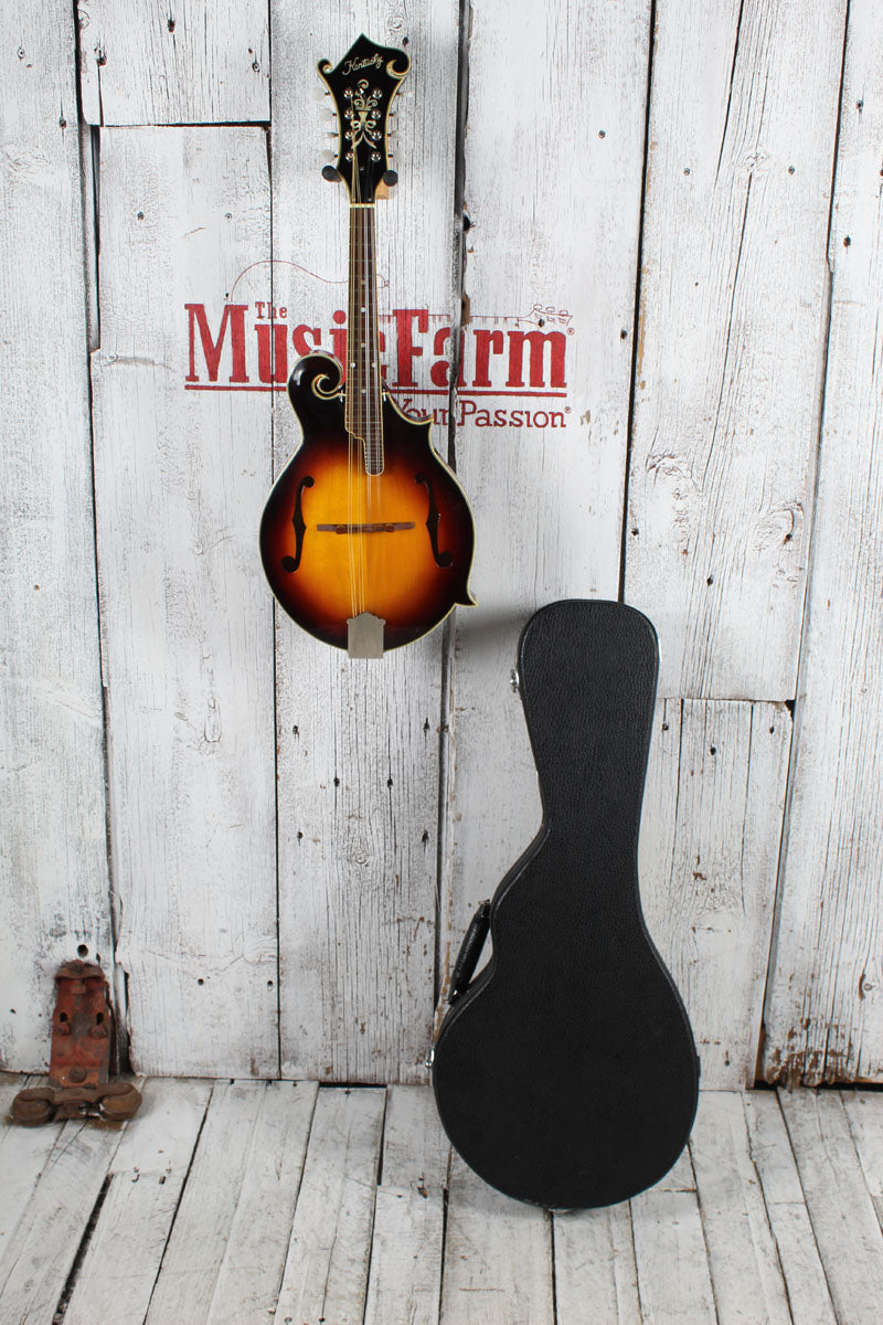 Kentucky KM-700F Mandolin F Style Mandolin Sunburst with Hardshell Case