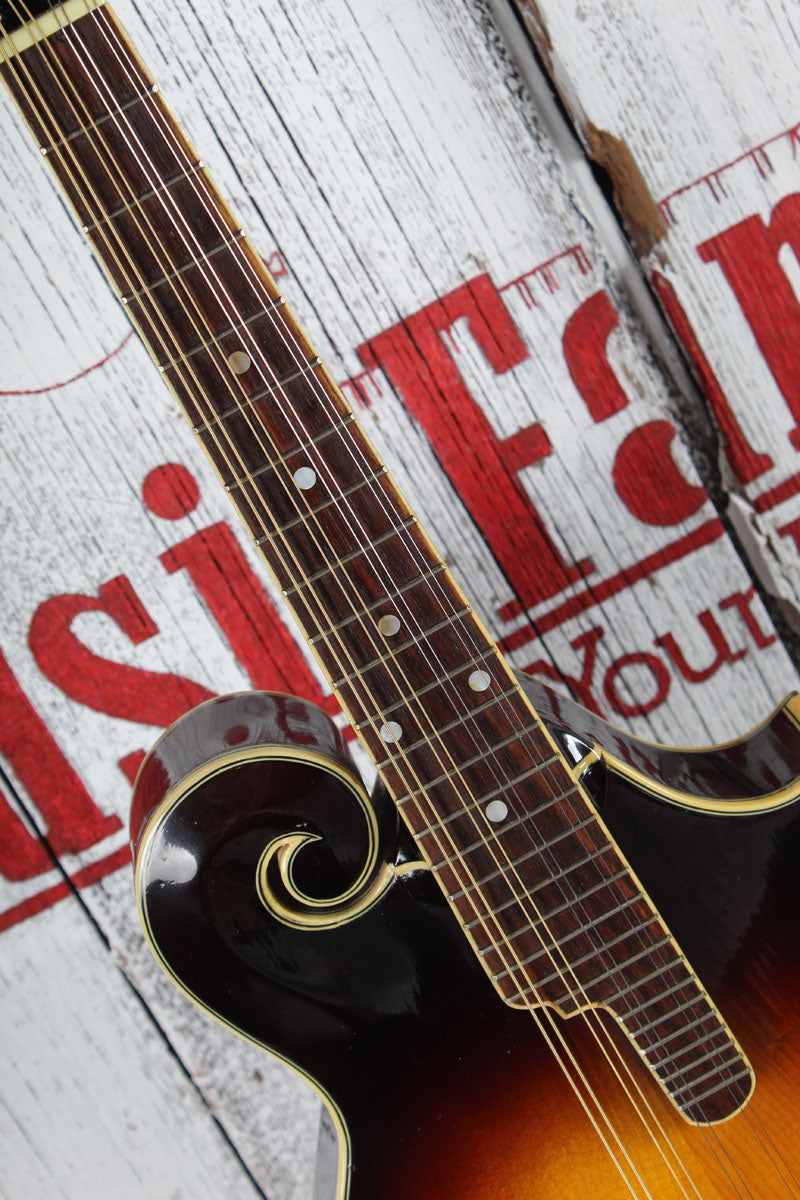 Kentucky KM-700F Mandolin F Style Mandolin Sunburst with Hardshell Case