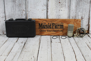 MXL 990 Studio Pressure Gradient Condenser Microphone Champagne Finish with Case and Shock Mount
