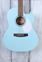 Load image into Gallery viewer, Cort Jade Classic Cutaway Acoustic Electric Guitar Sky Blue Open Pore with Gig Bag