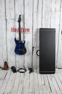 Moog E-1 Paul VO Electric Guitar Deep Blue Gloss w Foot Pedal & Hardshell Case