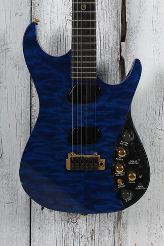 Moog E-1 Paul VO Electric Guitar Deep Blue Gloss w Foot Pedal & Hardshell Case