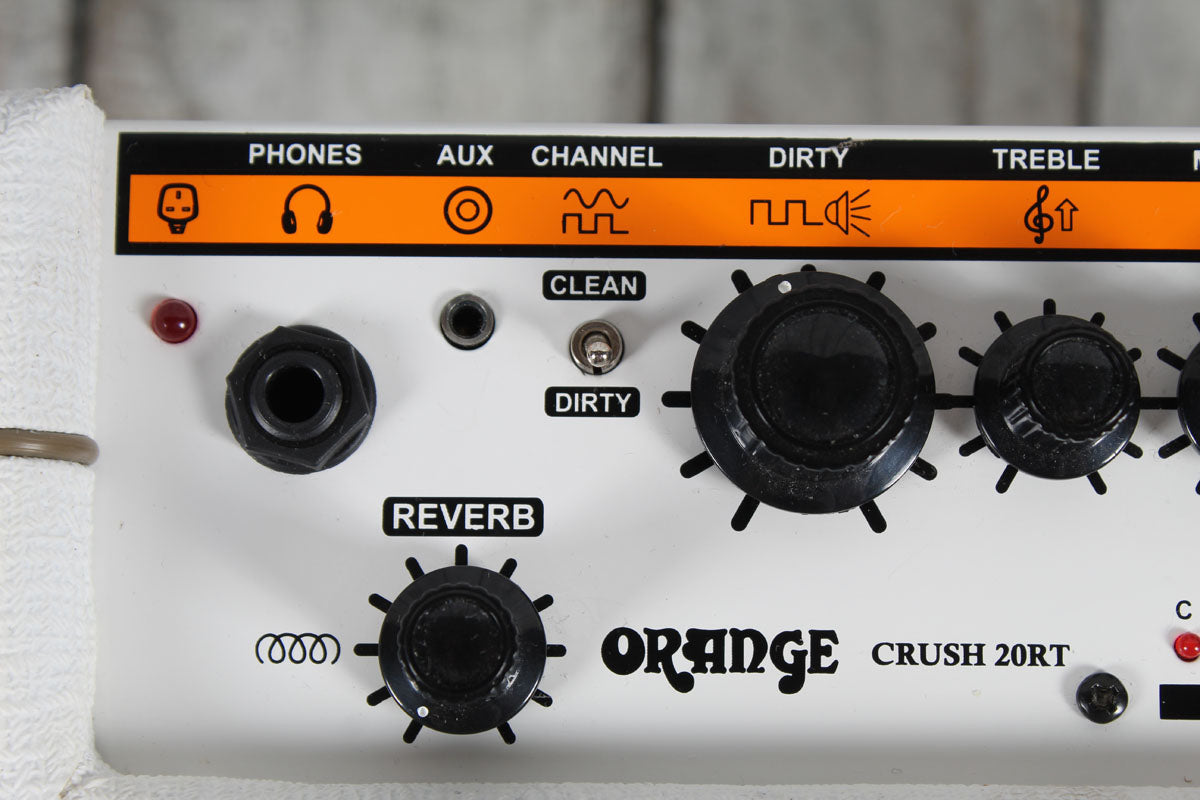 Orange Crush 20RT Limited Edition Orianthi White Electric Guitar Amplifier