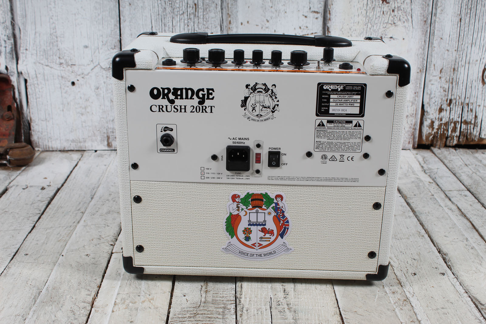 Orange Crush 20RT Limited Edition Orianthi White Electric Guitar Amplifier