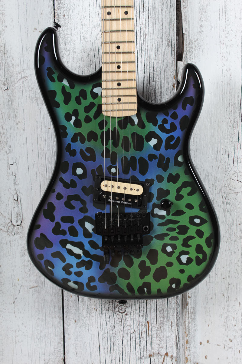 Kramer Beretta "Feral Cat" Electric Guitar Rainbow Leopard with Gig Bag Main image