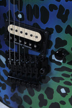 Kramer Beretta "Feral Cat" Electric Guitar Rainbow Leopard with Gig Bag