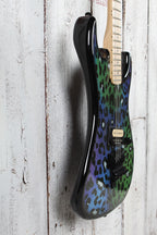 Kramer Beretta "Feral Cat" Electric Guitar Rainbow Leopard with Gig Bag
