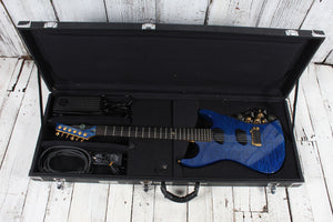 Moog E-1 Paul VO Electric Guitar Deep Blue Gloss w Foot Pedal & Hardshell Case
