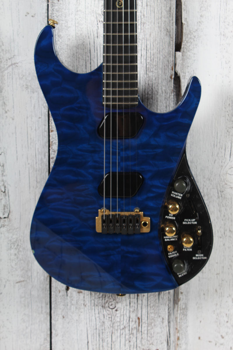 Moog E-1 Paul VO Electric Guitar Deep Blue Gloss w Ft Pedal & Case Serial #2