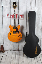 D'Angelico Excel DC XT Semi-Hollow Body Electric Guitar Vintage Natural w Case