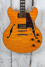 D'Angelico Excel DC XT Semi-Hollow Body Electric Guitar Vintage Natural w Case