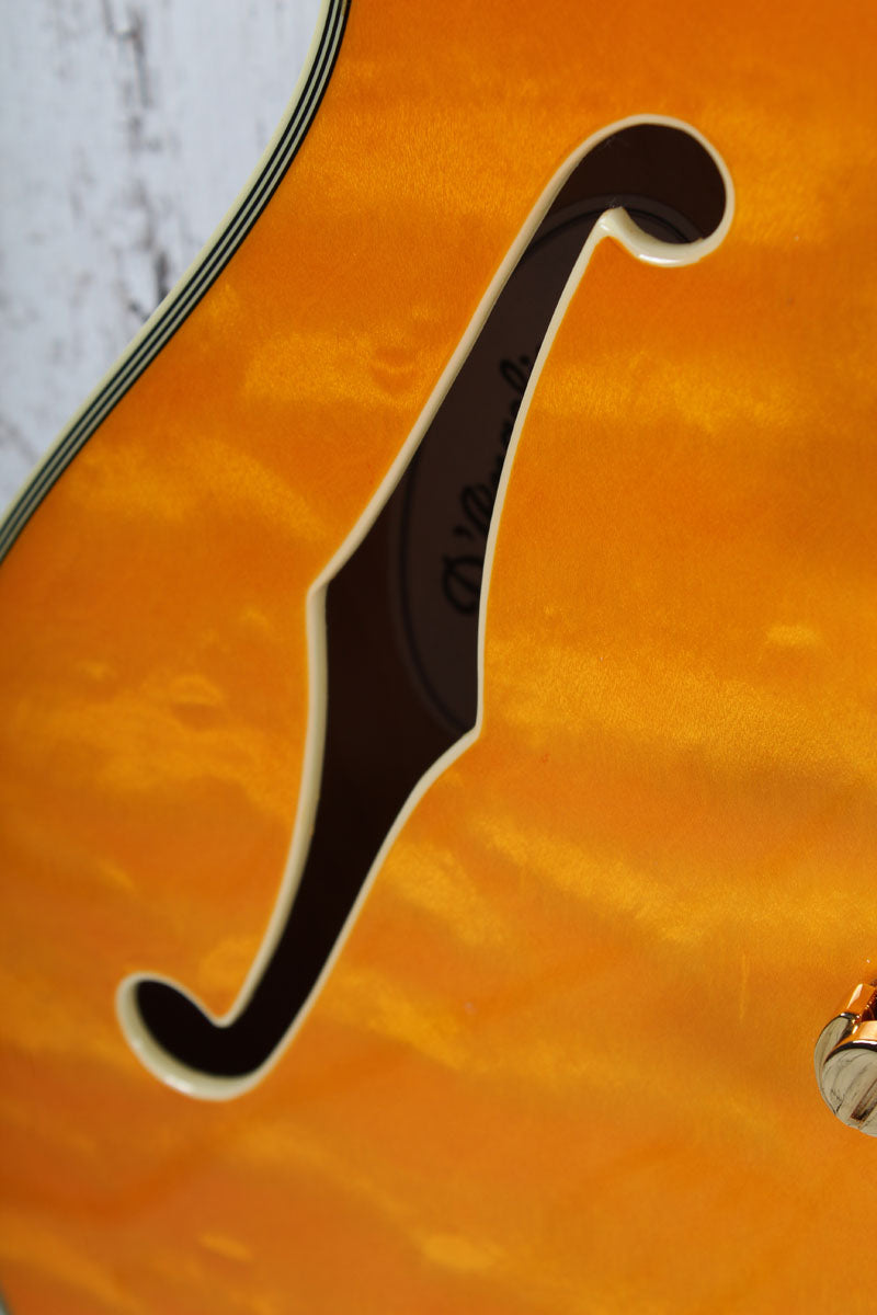 D'Angelico Excel DC XT Semi-Hollow Body Electric Guitar Vintage Natural w Case