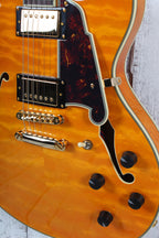 D'Angelico Excel DC XT Semi-Hollow Body Electric Guitar Vintage Natural w Case