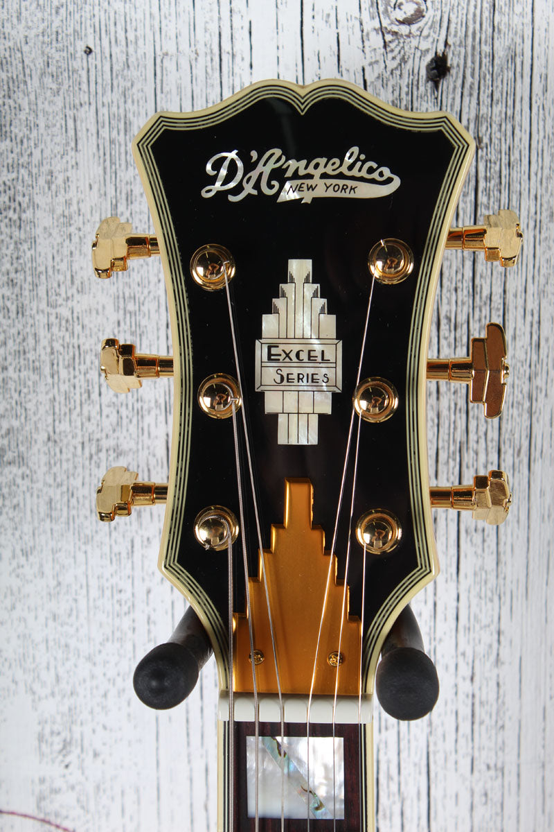 D'Angelico Excel DC XT Semi-Hollow Body Electric Guitar Vintage Natural w Case
