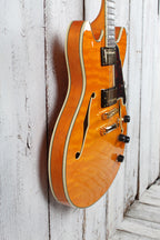 D'Angelico Excel DC XT Semi-Hollow Body Electric Guitar Vintage Natural w Case
