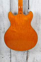 D'Angelico Excel DC XT Semi-Hollow Body Electric Guitar Vintage Natural w Case