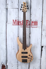 Load image into Gallery viewer, Yamaha TRBX605FM 5 String Electric Bass Guitar Flame Maple Top Natural Satin