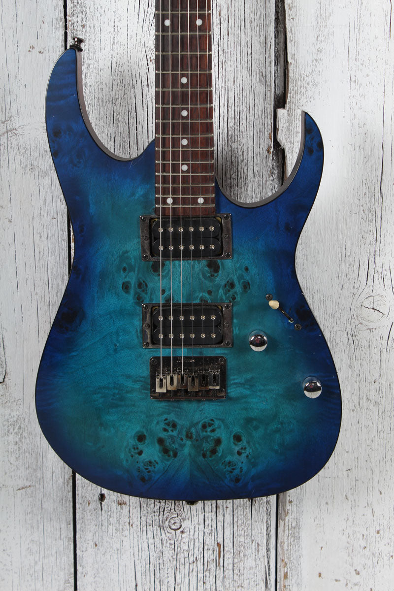 Ibanez RG Series RG421PB Electric Guitar Caribbean Sapphire Blue Flat Finish