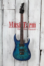 Ibanez RG Series RG421PB Electric Guitar Caribbean Sapphire Blue Flat Finish
