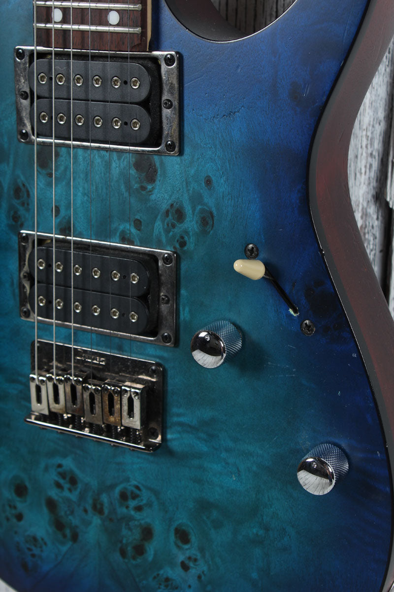 Ibanez RG Series RG421PB Electric Guitar Caribbean Sapphire Blue Flat Finish