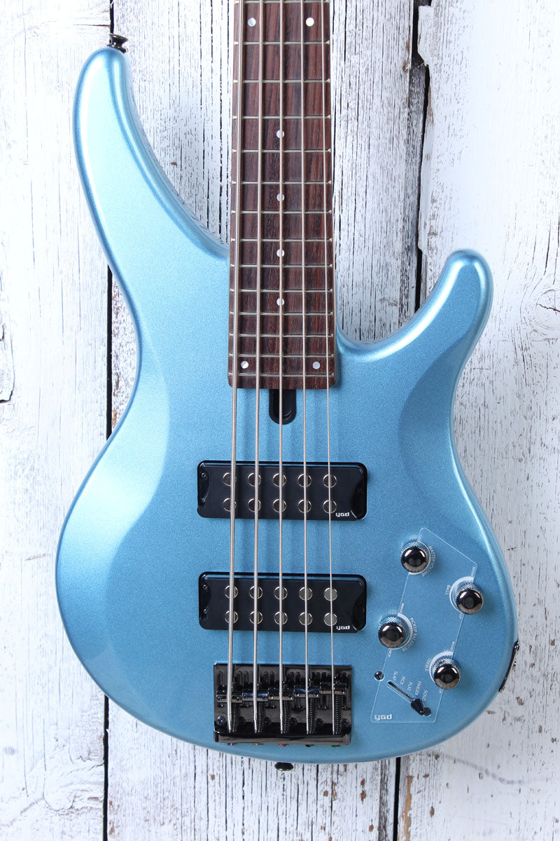 Yamaha TRBX305 5 String Electric Bass Guitar w EQ Active Circuitry Factory Blue