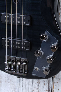Yamaha TRBX604FM TBL 4 String Electric Bass Guitar Flame Maple Top Trans Black
