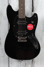 Squier Sonic Mustang HH Solid Body Electric Guitar Black Finish