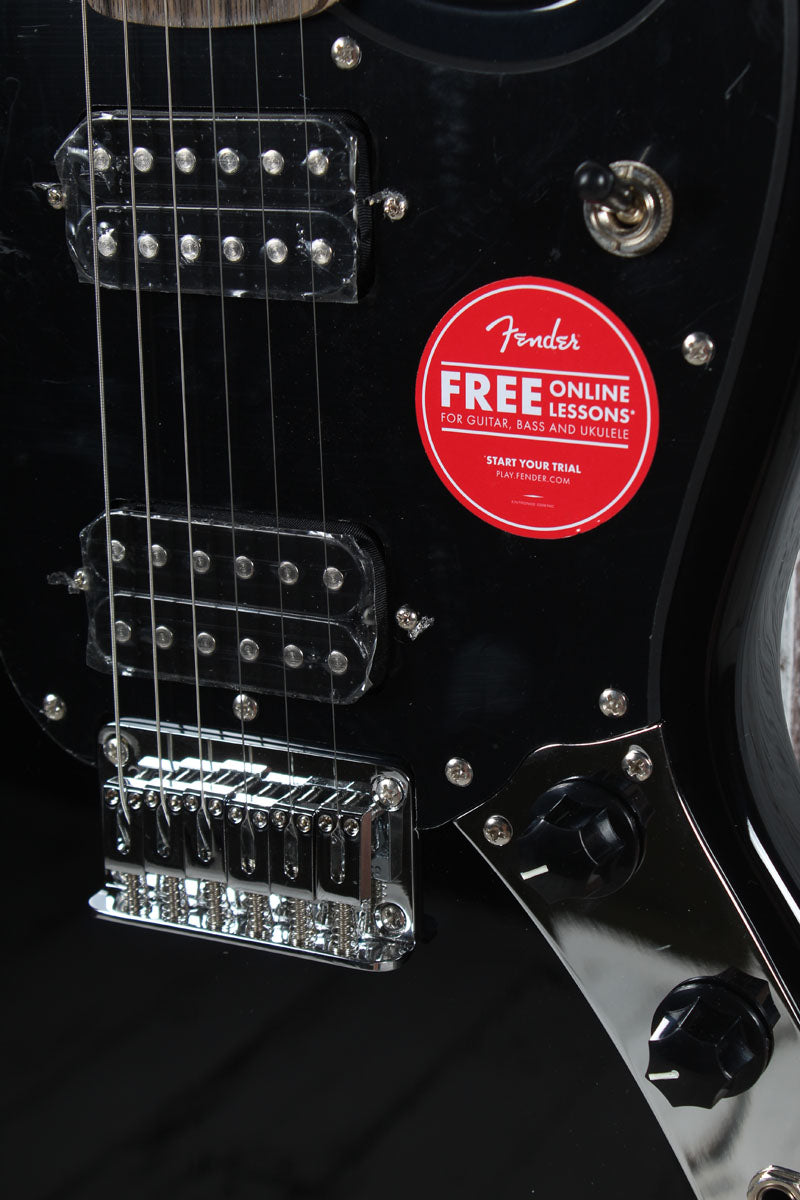 Squier Sonic Mustang HH Solid Body Electric Guitar Black Finish