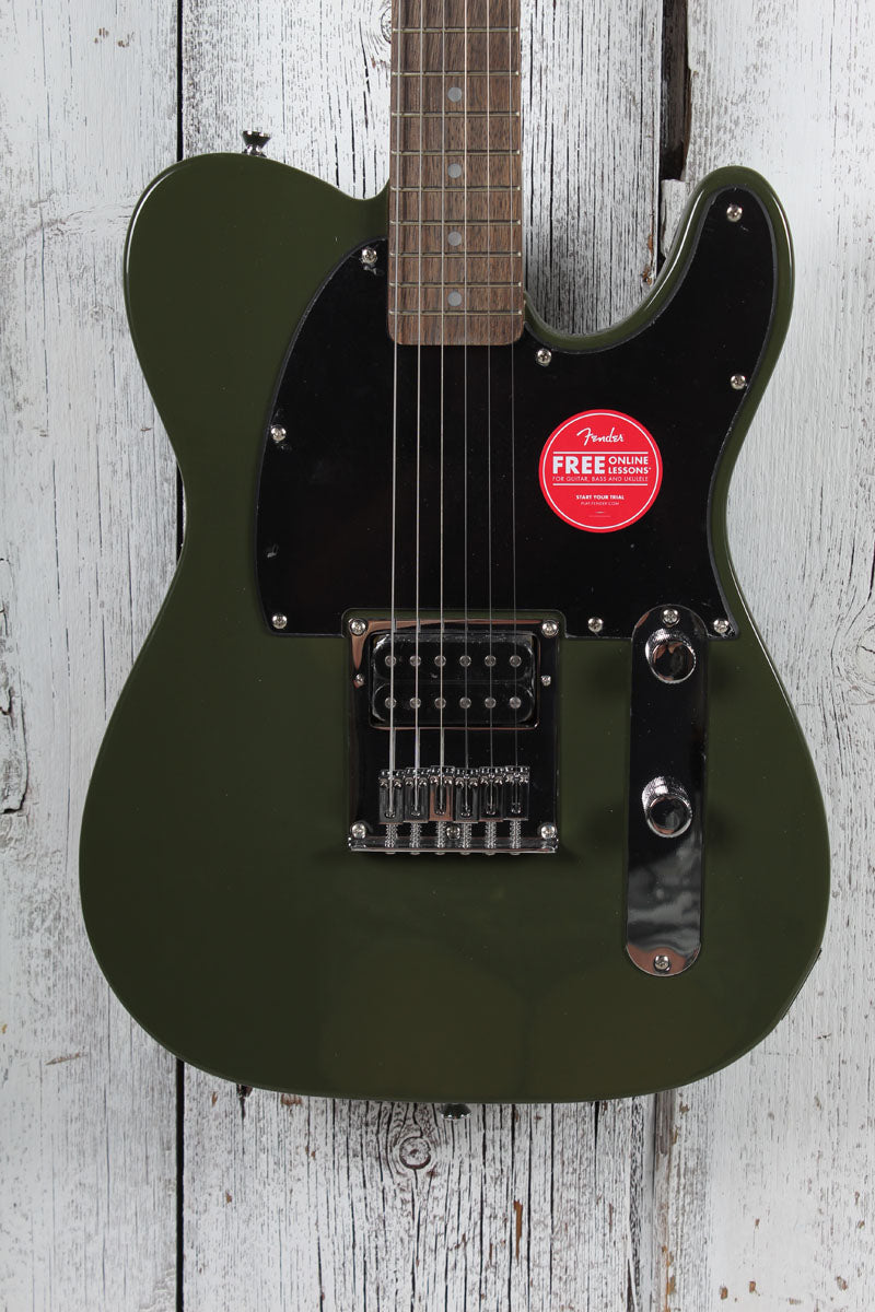 Squier Sonic Esquire H Solid Body Electric Guitar Olive Finish