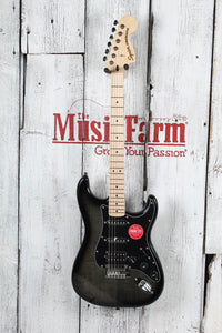 Fender Squier Affinity Series Stratocaster FMT HSS Electric Guitar Black Burst