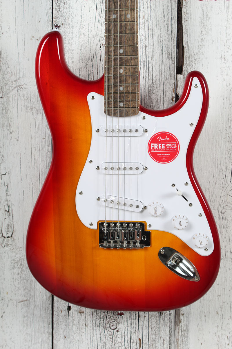 Squier Sonic Stratocaster Solid Body Electric Guitar Sienna Sunburst Finish