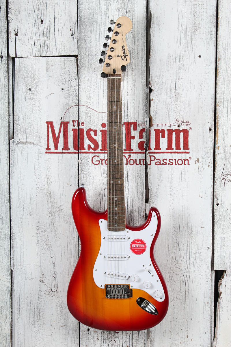 Squier Sonic Stratocaster Solid Body Electric Guitar Sienna Sunburst Finish