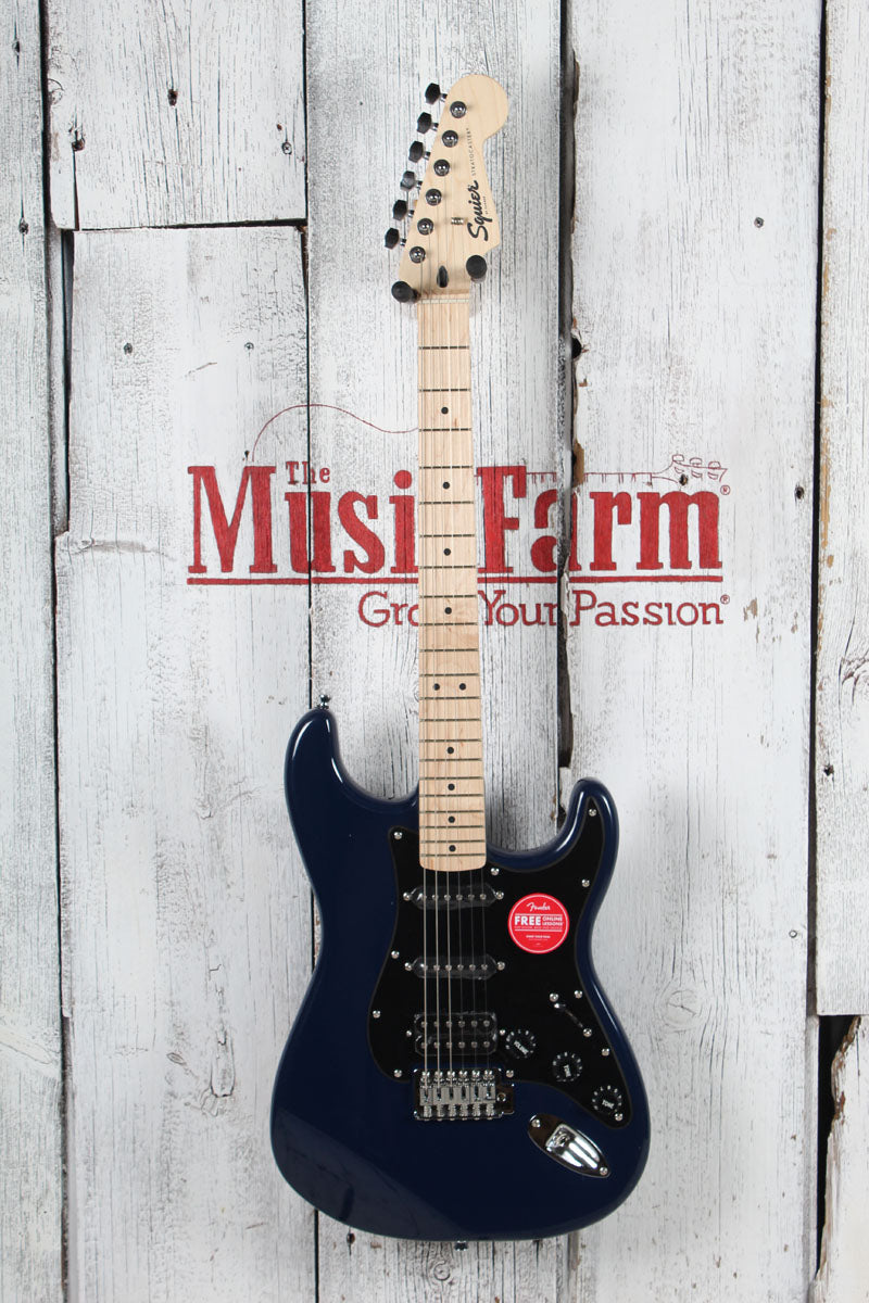 Squier Sonic Stratocaster HSS Solid Body Electric Guitar Midnight Blue Finish Secondary image