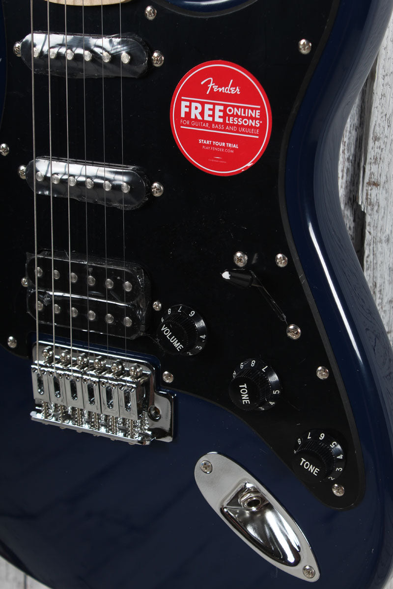 Squier Sonic Stratocaster HSS Solid Body Electric Guitar Midnight Blue Finish