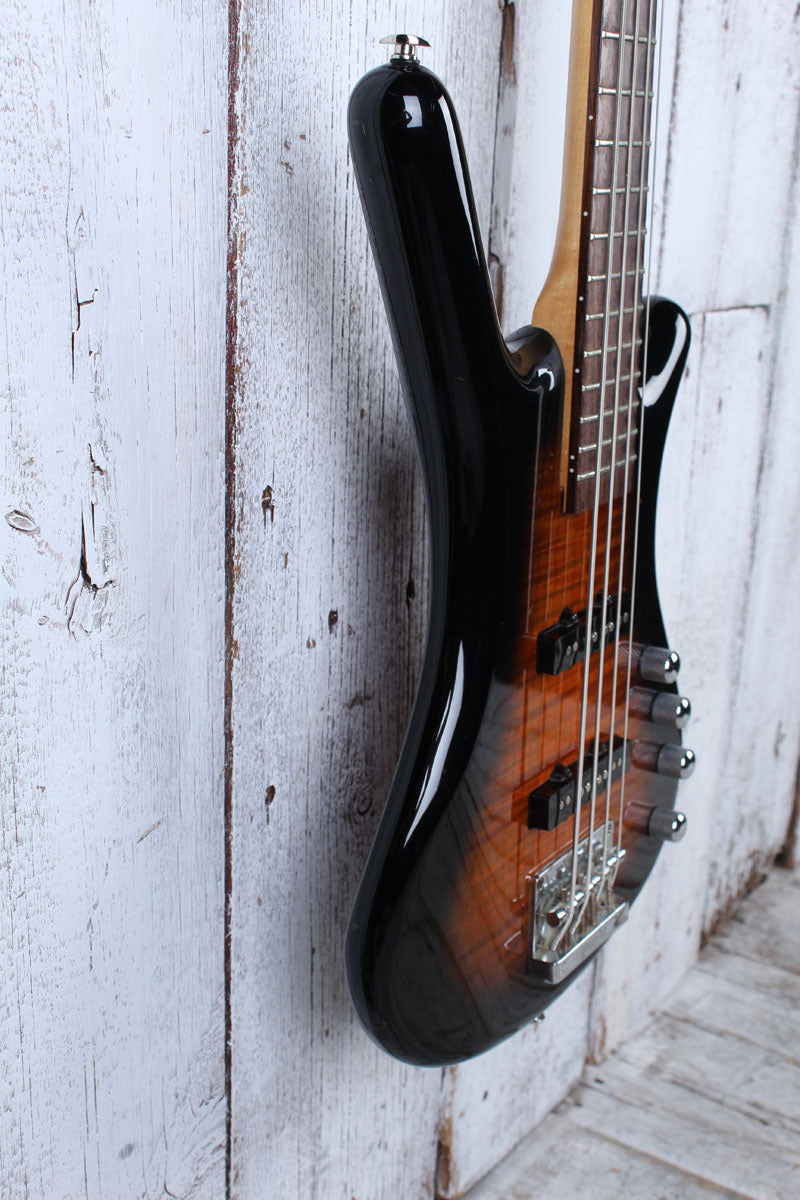 Warwick RockBass 4 String Bass Guitar Almond Sunburst Transparent