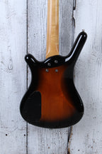 Warwick RockBass 4 String Bass Guitar Almond Sunburst Transparent