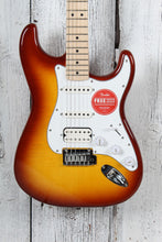 Load image into Gallery viewer, Fender Squier Affinity Series Stratocaster FMT HSS Electric Guitar Sienna Sunburst