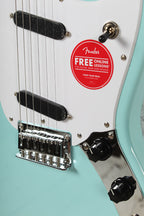 Squier Sonic Mustang Solid Body Electric Guitar Daphne Blue Finish