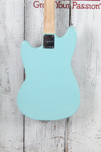Squier Sonic Mustang Solid Body Electric Guitar Daphne Blue Finish