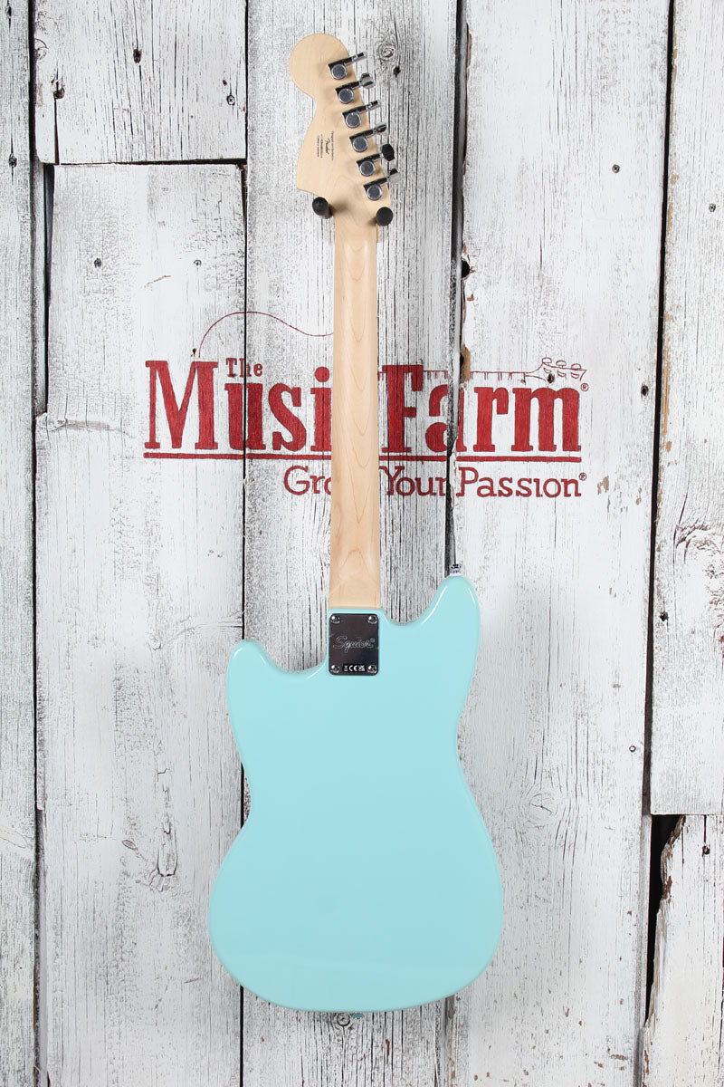 Squier Sonic Mustang Solid Body Electric Guitar Daphne Blue Finish