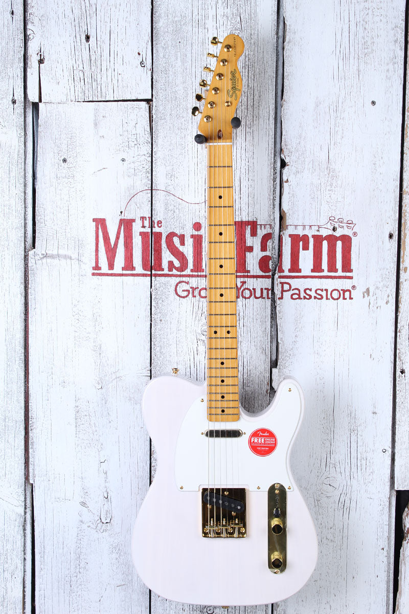 Fender Squier FSR Classic Vibe '50s Telecaster Electric Guitar White Blonde