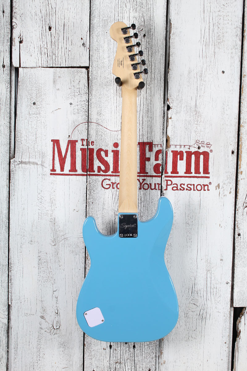 Squier Mini Stratocaster Solid Body Electric Guitar California Blue Finish