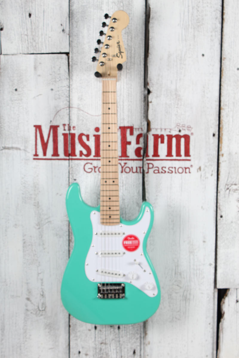 Squier Mini Stratocaster Solid Body Electric Guitar Sea Foam Green Finish Secondary image