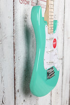 Squier Mini Stratocaster Solid Body Electric Guitar Sea Foam Green Finish