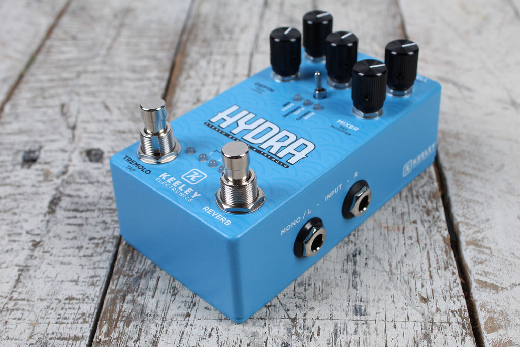 Keeley Hydra Stereo Reverb and Tremolo Pedal Electric Guitar Effects Pedal
