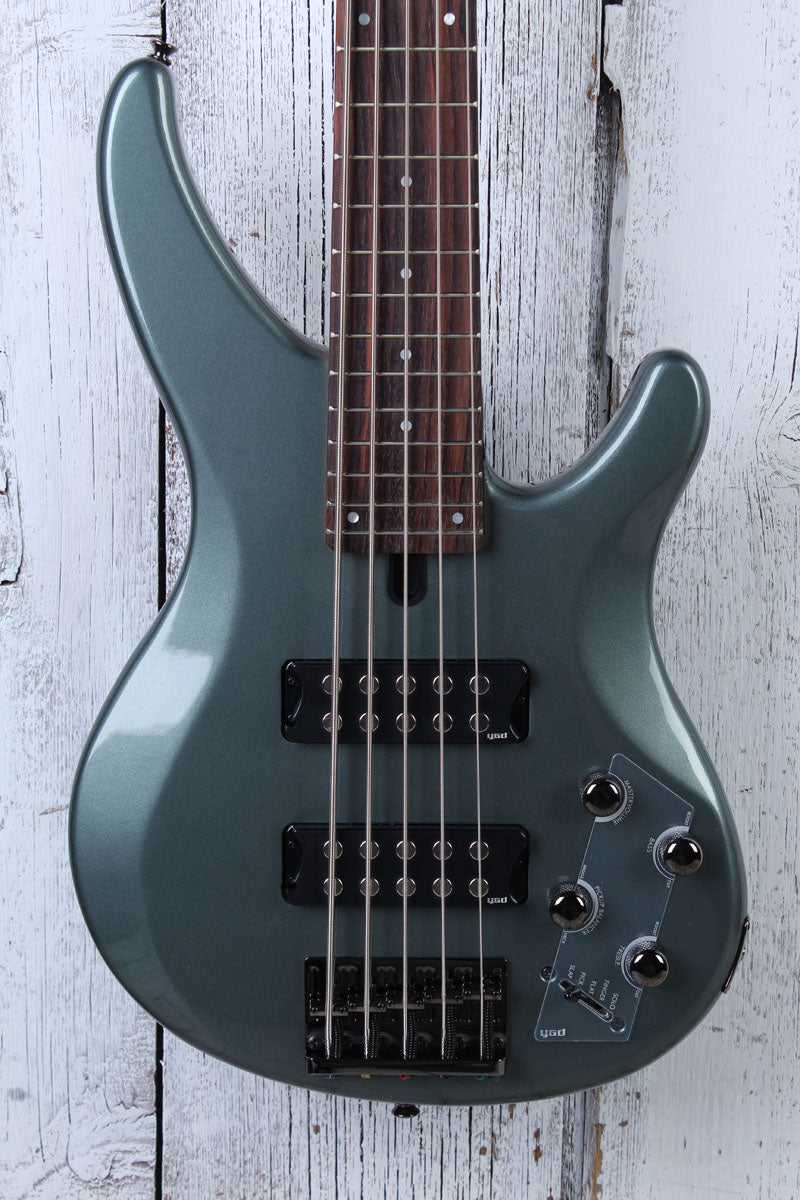 Yamaha TRBX305 5 String Electric Bass Guitar with EQ Active Circuitry Mist Green